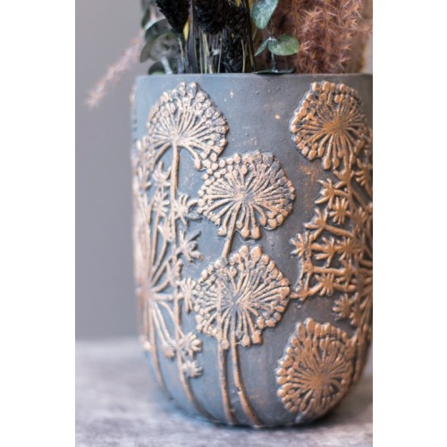 "Golden Spring"- Trockenblumenstrauß mit Vase