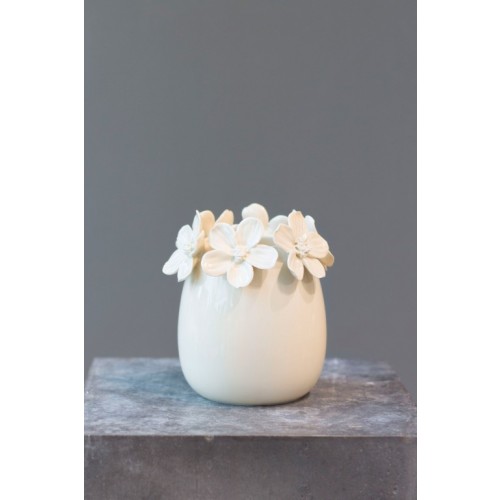 Vase "ALINA OVAL" mit Trockenblumen