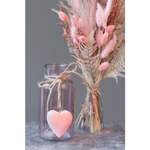 "Best Mum" Trockenblumenstrauß mit Vase