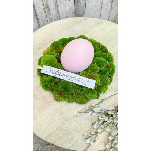 Polstermooskranz "Frühlingsgefühle" fertig gesteckt