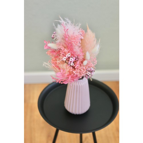 “Pink-Kiss“ – Handgebundener Trockenblumenstrauß