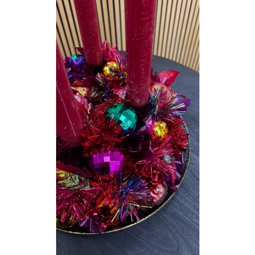 Adventskranz "Ruby" mit Stabkerzen