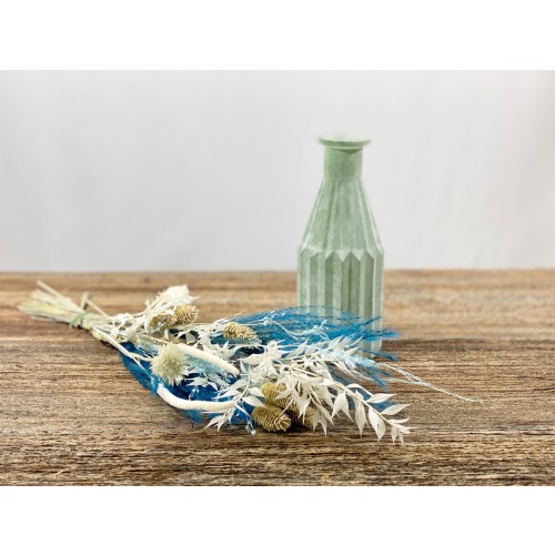 "Origami blue" - Kombination: Strauß und Vase