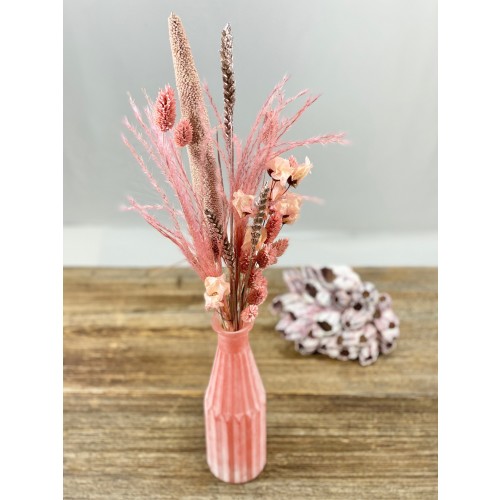 "Origami Pink" - Kombination: Strauß und Vase